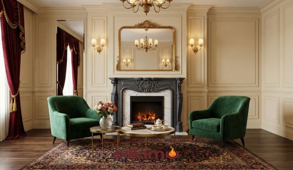 Elektrikli Bacasız Şömine