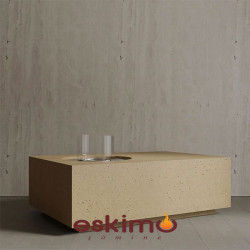 Coffee Table Hafif Beton Şömine