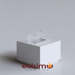 Cube Small Hafif Beton Şömine